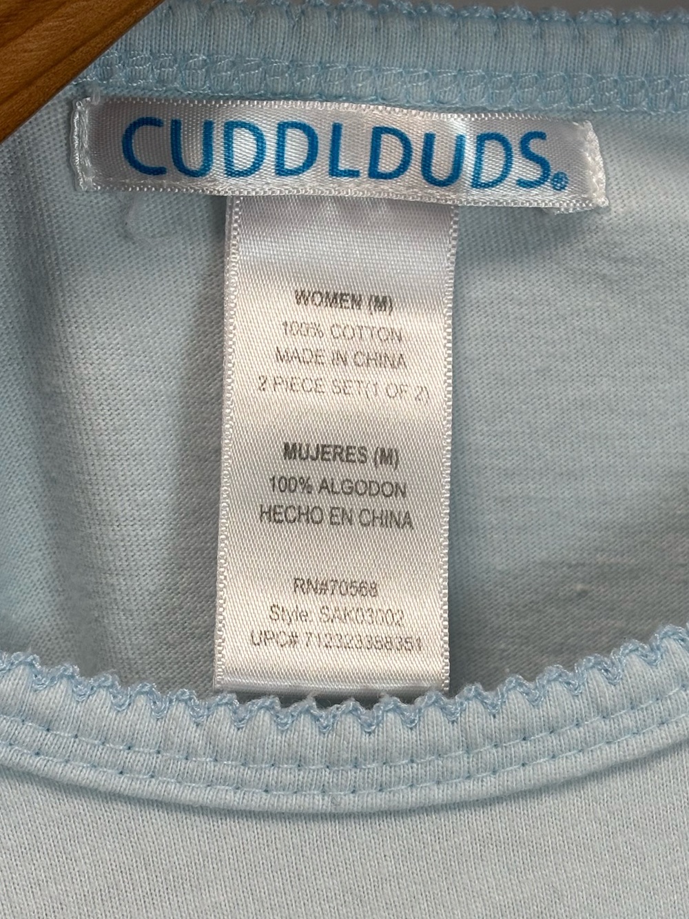 Cuddlduds London Calling cotton pajamas set, size medium - Picture 9 of 15